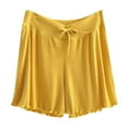 thumbnail image 1 of tarylea Womens Pajamas Shorts Drawstring High Waisted Sleep Shorts Ruffle Hem Wide Leg Lounge Shorts, 1 of 4