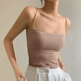 thumbnail image 1 of tarylea Womens Tank Tops Sleeveless Square Neck Spaghetti Strap Slim Fitted Crop Tops Casual Summer Stretch Tops, 1 of 3