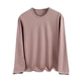thumbnail image 1 of tarylea Womens Tops Plus Size Pullover Crew Neck Long Sleeve Shirts Solid Color Loose Tops Fall Casual Basic Trendy Tops, 1 of 7