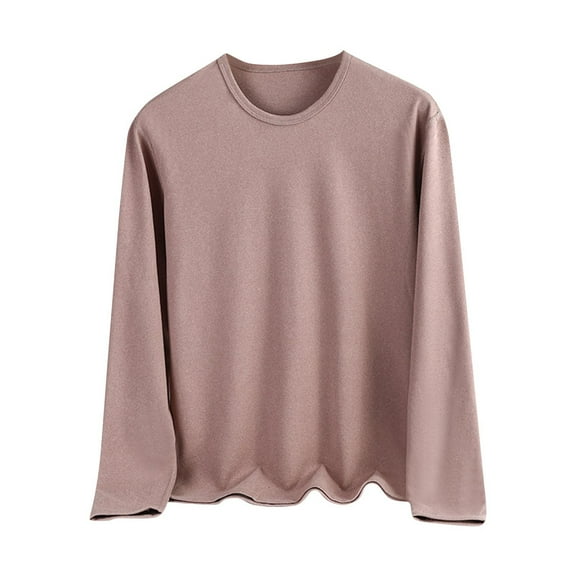 tarylea Womens Tops Plus Size Pullover Crew Neck Long Sleeve Shirts Solid Color Loose Tops Fall Casual Basic Trendy Tops