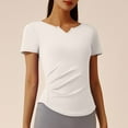thumbnail image 1 of tarylea Womens Workout Tops Short Sleeve Athletic Shirts Casual V Neck Yoga Top Slim Fitted Gym Clothes, 1 of 8