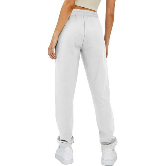tarylea Workout Pants for Women Elastic Waist Drawstring Trousers with Pockets Cinch Bottom Fleece Lined Athletic Sweatpants