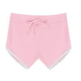 thumbnail image 1 of tarylea Workout Shorts for Women High Rise Drawstring Shorts Color Blocked Fitted Shorts Casual Cute Summer Yoga Dailywear Shorts, 1 of 7
