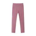 thumbnail image 1 of tarylea Yoga Pants for Kids Baby Girls Mid Rise Slim Fitted Pants Solid Color Stretch Trousers Casual Trendy Workout Athletic Toddler Pants for 4-13 Years, 1 of 9