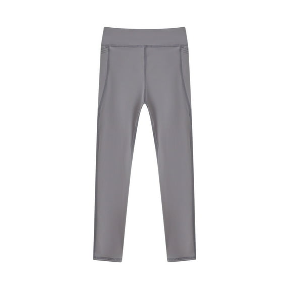 tarylea Yoga Pants for Kids Baby Girls Mid Rise Slim Fitted Pants Solid Color Stretch Trousers Casual Trendy Workout Athletic Toddler Pants for 4-13 Years