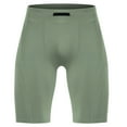 thumbnail image 1 of tarylea Yoga Shorts for Men High Rise High Stretch Shorts Solid Color Knee Length Shorts Casual Comfy Summer Athletic Breathable Shorts, 1 of 6