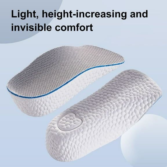 tasrioml 1 Pair Orthopedic Insoles Height Increase Arch Support Insoles Breathable Odor-free Height Boosters Invisible Height Enhancer