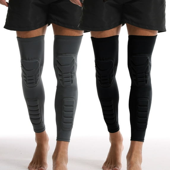 tasrioml 1Pc Sports Knee Pad Shin Guard High Elastic Breathable Impact Resistant Shin Sleeve Protective Football Equipment