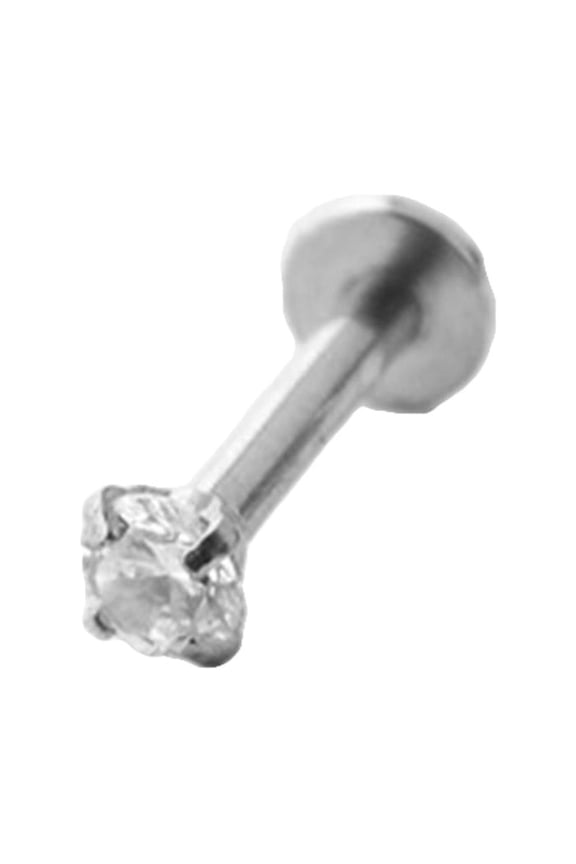 1Pc Unisex Cubic Zirconia Labret Lip Ring Ear Stud Piercing Tragus Helix Jewelry