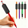 thumbnail image 1 of tasrioml 5Pcs Silicone Handwriting Aid Grips Weighted Soft Touch Pen Grips Improves Pen Control Universal Special Needs Writing Tool, 1 of 8