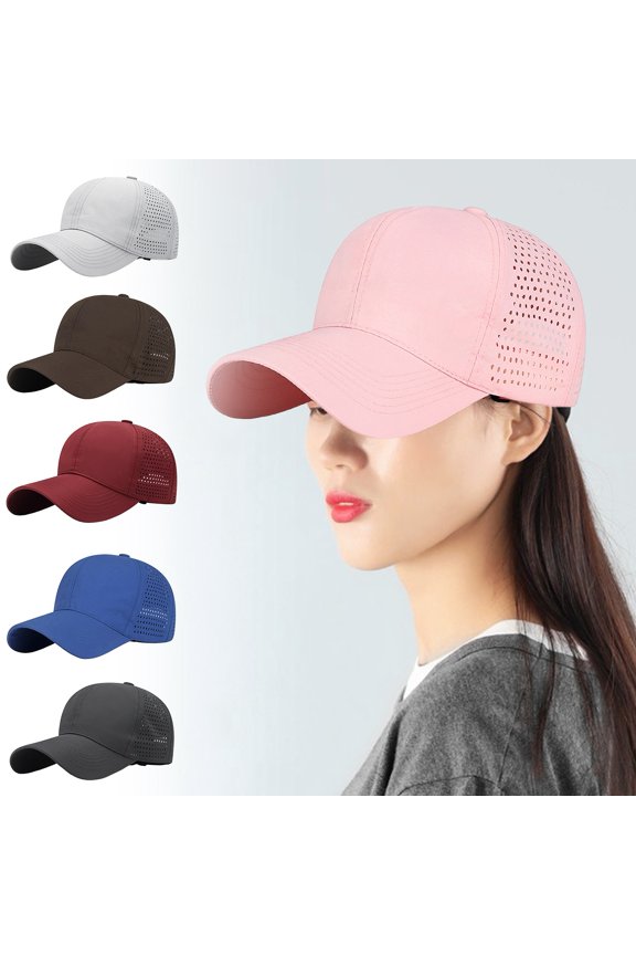 Baseball Hat Extended Brim Sunshade Effect Adjustable Sun Hat Quick-Drying Cap with Breathable Holes