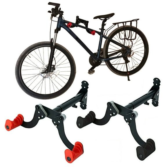 tasrioml Bike Wall Mount Heavy Duty Metal Horizontal Bike Wall Hanger Space Saving Home Garage Apartment Mountain Road Bicycle Bike Wall Storage Rack