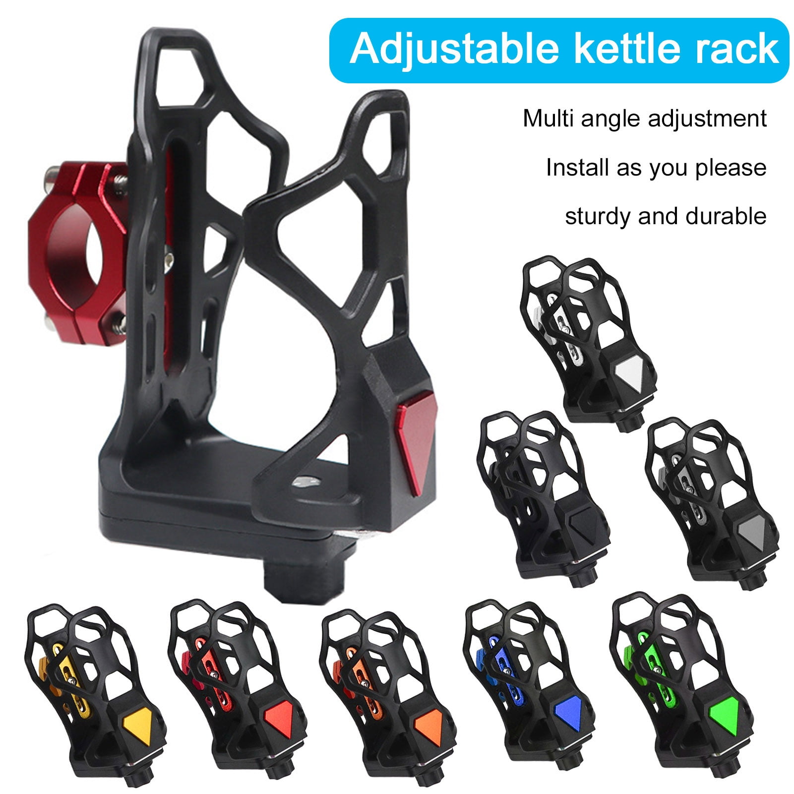 tasrioml Bike Water Bottle Cage 360 Degrees Rotating Adjustable ...