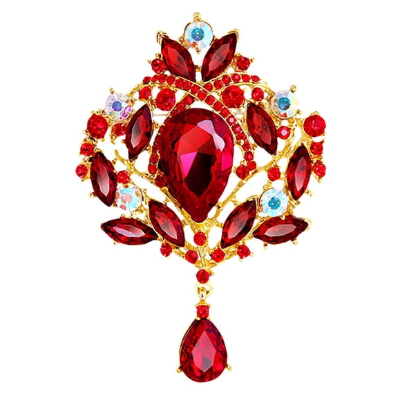 tasrioml Brooch Water Drop Rust-resistant Alloy Elegant Clothes Pin for Banquet