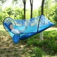 thumbnail image 1 of tasrioml Camping Hammock with Gnats Net 200Kg Breathable Lightweight Portable Single Hammock with Tree Straps Easy Setup Indoor Outdoor Hiking Hammock, 1 of 8