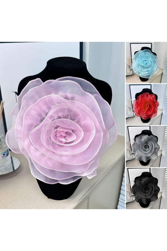 Corsage 3D Flower Applique Sweater Dress Blouse Decor DIY Stitching Patch Clothing Accessories Wedding Party Clothes Adornment