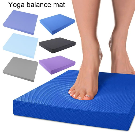 tasrioml Extra Wide Yoga Balance Pad Men Women Physical Therapy High-Density TPE Core Strength Stability Training Non-Slip Fitness Workouts Mat