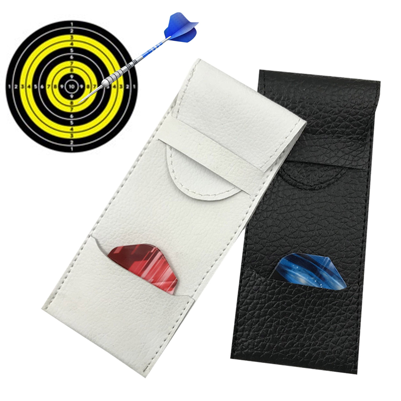 Estuche Para Dardos Casemaster Pro - Piel Sintética Negra, Capacidad Para 9 Dardos, 15 Bolsillos Y 4 Tubos Para Accesorios