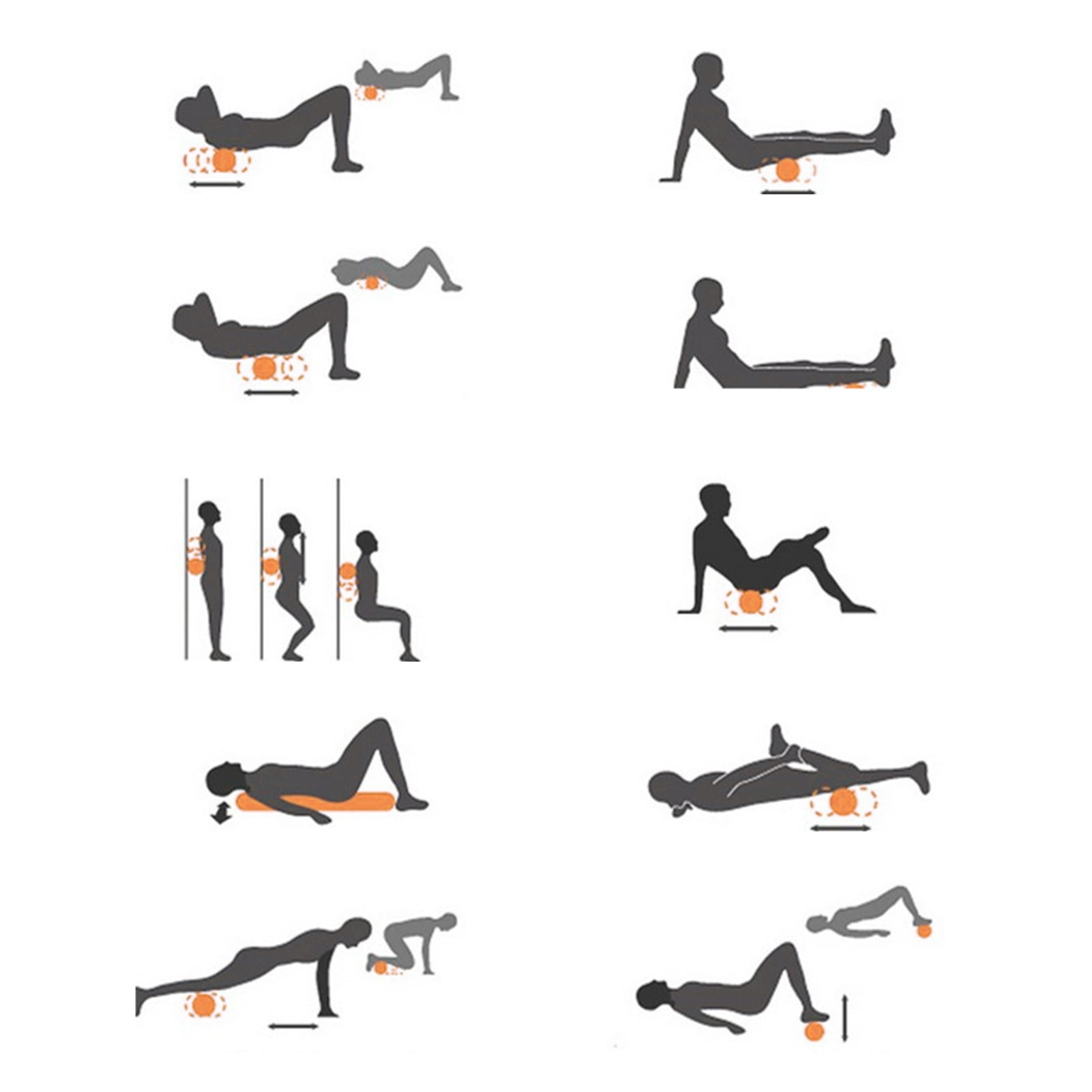 tasrioml Fitness Round Massage Ball Massager for Thoracic Spine Upper