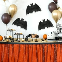 tasrioml Halloween Rattan Bat Decoration 3D Scary Black Plastic Woven Bat Wall Hanging Decor for Tree Porch Yard Lawn Indoor Outdoor Farmhouse Decor