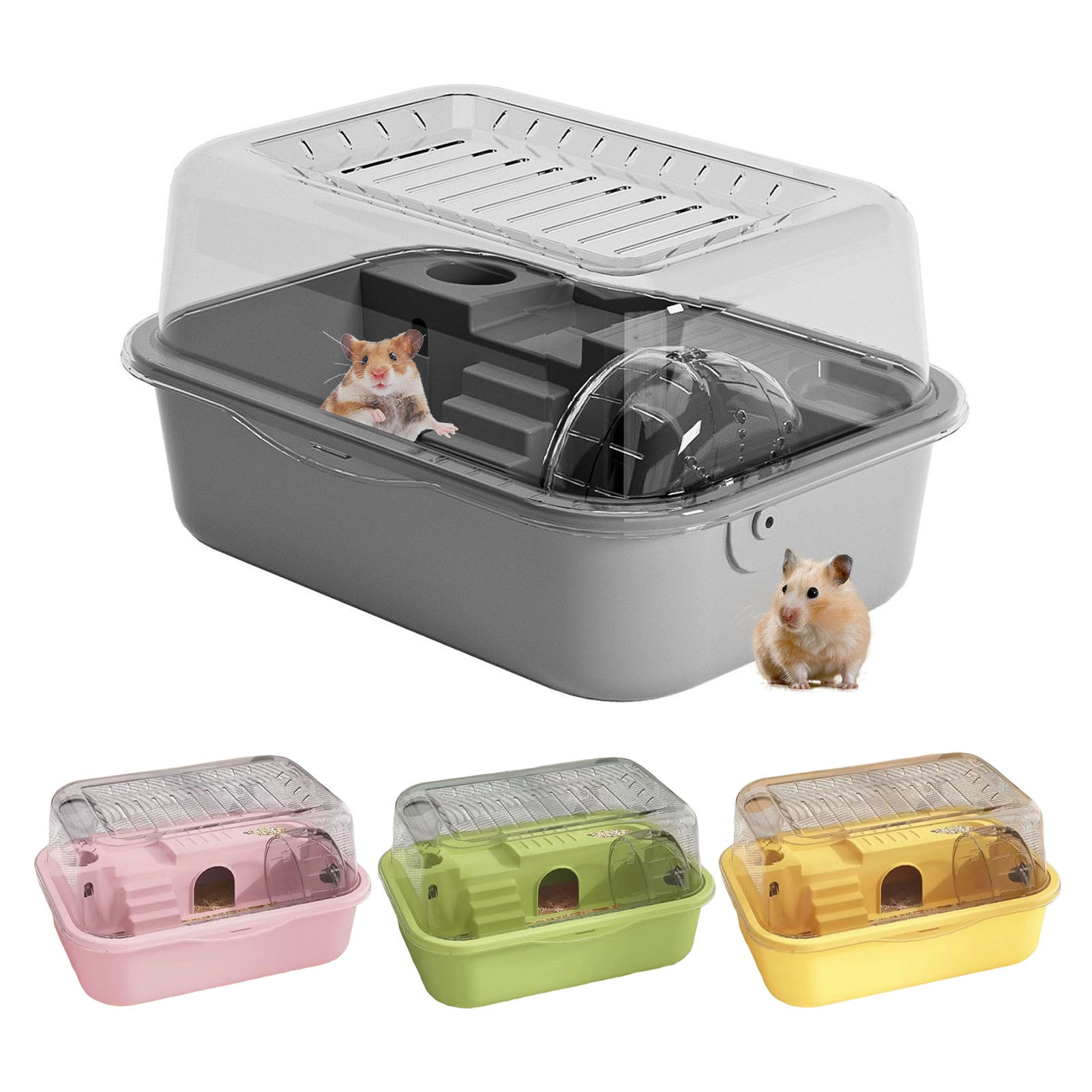 tasrioml Hamster Cage Transparent Hamsters Habitats Acrylic Small ...