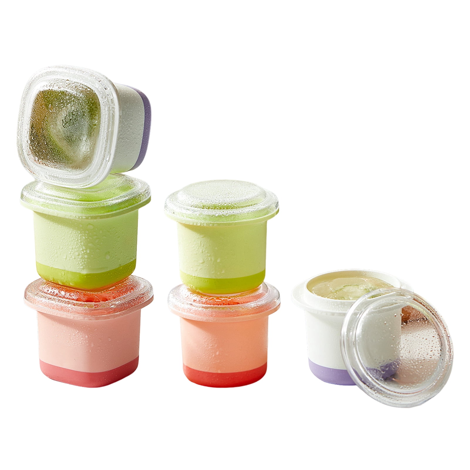 tasrioml Ice Cube Tray Silicone Ice Cube Maker with Lid for Food Juice ...