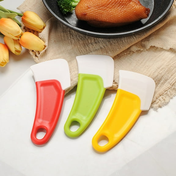 tasrioml Silicone Spatula Reusable Non-Stick Kitchen Tool with Hanging Hole Lightweight Heat Resistant Food Scraper for Cast Iron Skillet Cleaning