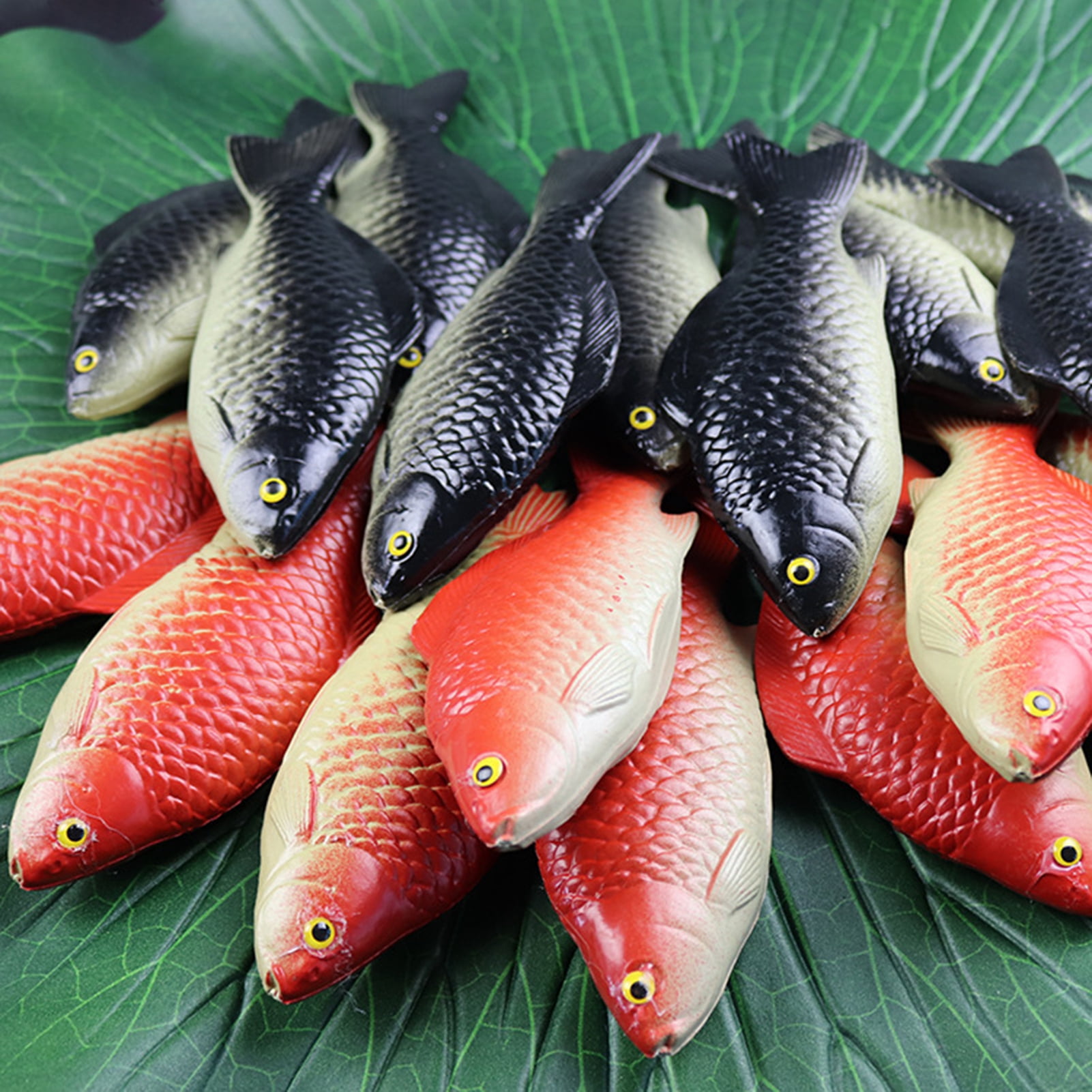 tasrioml Simulated Fish Model Realistic Black White Artificial Crucian ...