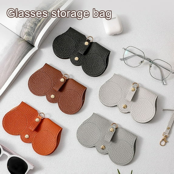tasrioml Sunglasses Case Soft Faux Leather Sunglasses Pouch Bag Eyeglass Case Travel Eyewear Holder Portable Slip Bag for Women Men