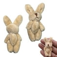 thumbnail image 1 of tasrioml Waldorf Doll Rabbit Bear Plush Toy Handmade Soft Stuffed Animal for Kids Hypoallergenic Washable Imaginative Play Companion Doll, 1 of 8