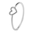 thumbnail image 1 of tasrioml Women Simple Hollowed-out Heart Ring Valentine Propose Circlet Jewelry Gift, 1 of 7