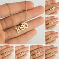 thumbnail image 1 of tasrioml Women Sweater Chain Year 1980-1999 Stainless Steel Meaningful Number Necklace Jewelry Gifts, 1 of 8