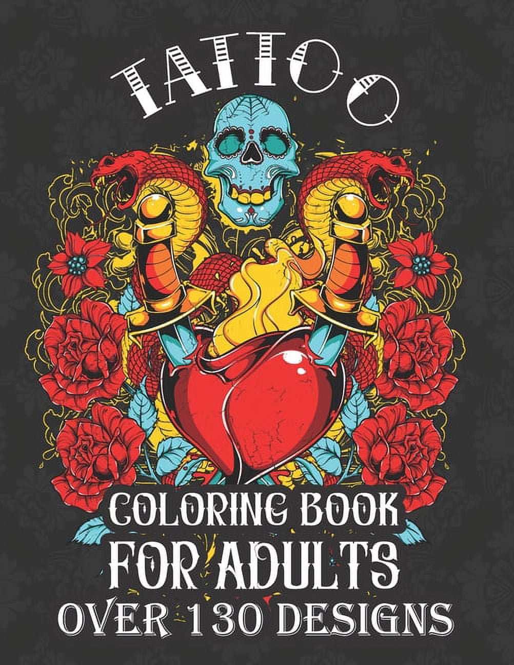 Relaxation Coloring Books for Adults: Animals, Flowers, Tattoo, Roses and  More! (Paperback) - Yahoo Shopping