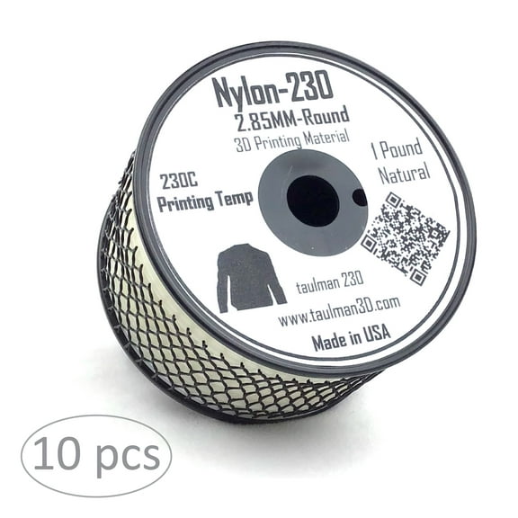 taulman3D Nylon 230 Filament - 2.85mm,  1lb, Natural, 10 pack
