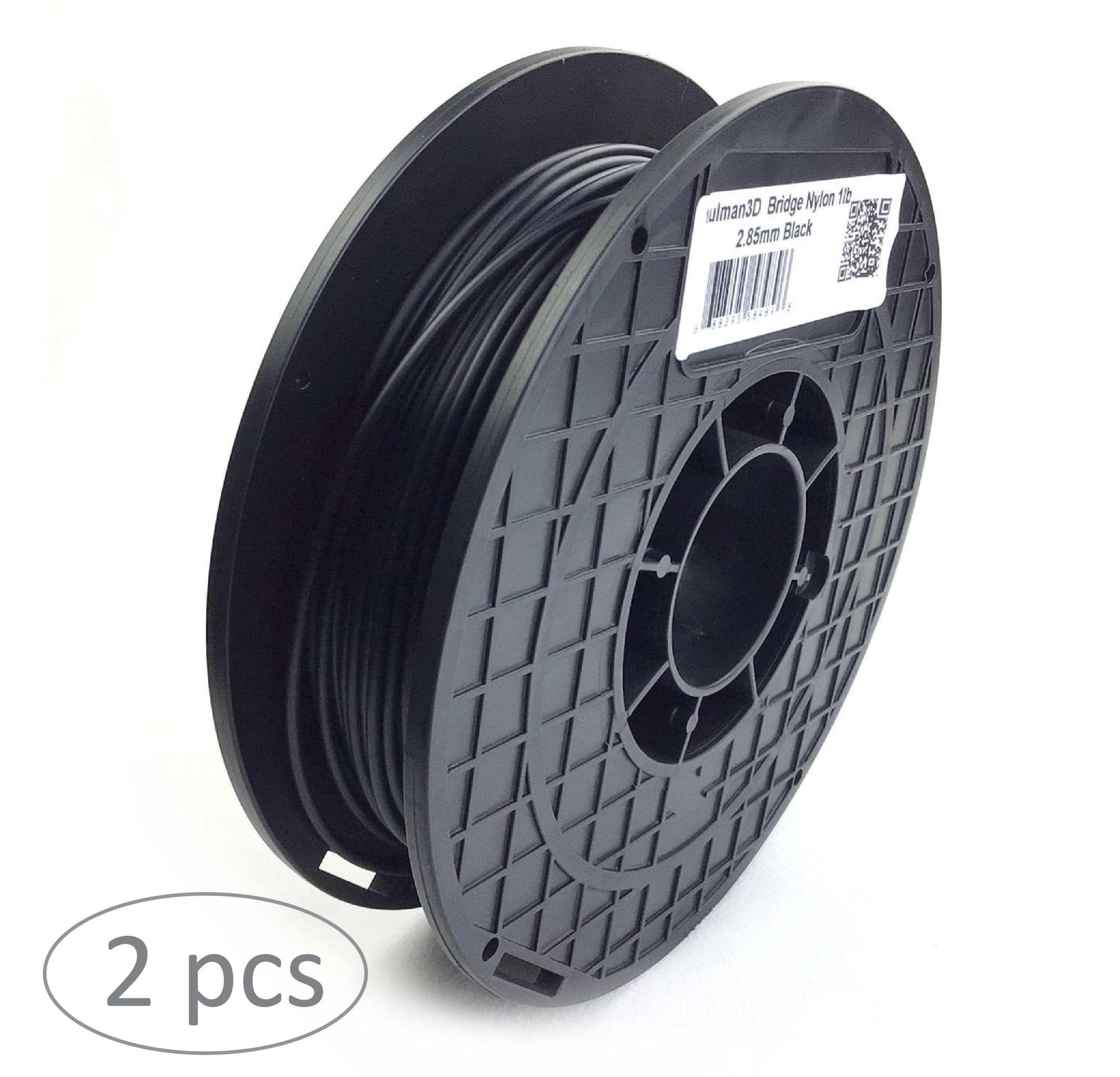 taulman3D Nylon Bridge Filament - 2.85mm, 1lb, Black, 2 pack