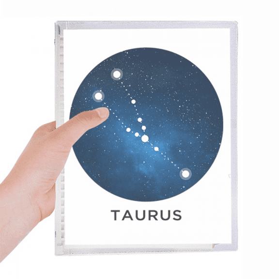 taurus constellation zodiac sign notebook loose diary refillable journal statiry