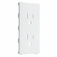 thumbnail image 1 of taymac a10w allure nonmetallic wallplate insert with decorator insert, white, 1 of 1