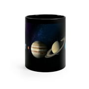taza para cafe 11 onzas, ceramica, sistema solar,diseño, el sol, la tierra