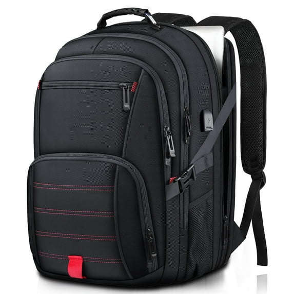 50L Travel Backpack, Extra Large Backpack, Laptop Backpack for Men, big Backpack, Water Resistant TSA Approved Business Work College School Computer Bag with USB Port, Fits 17 Inch Laptops