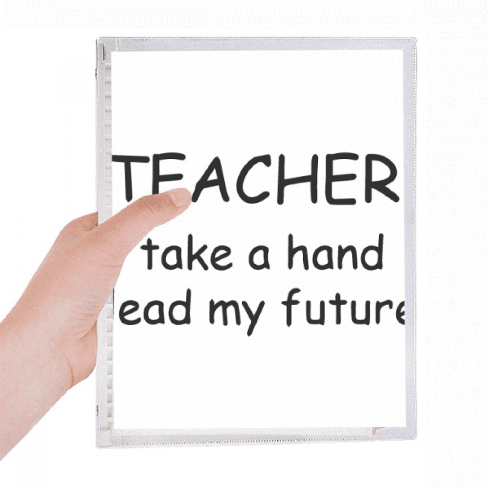 teacher take a hand lead my future notebook loose diary refillable journal statiry