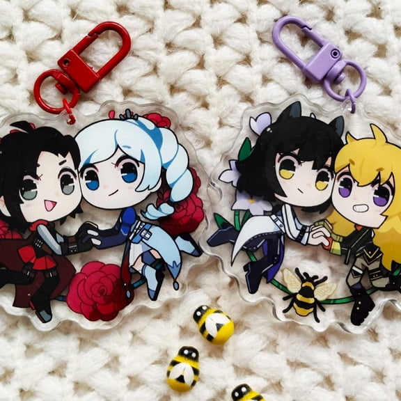 team RWBY ruby weiss blake yang bumbleby (1 keychain)