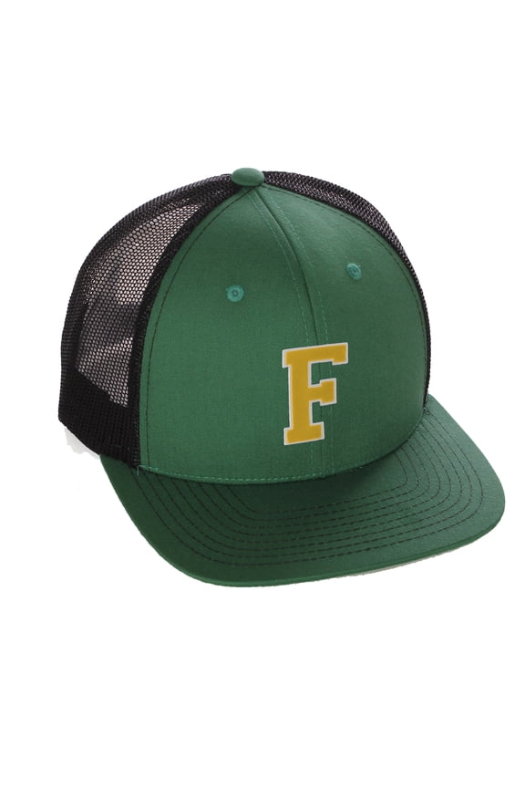 team sports custom initial letter f trucker hat adjustable snapback baseball cap