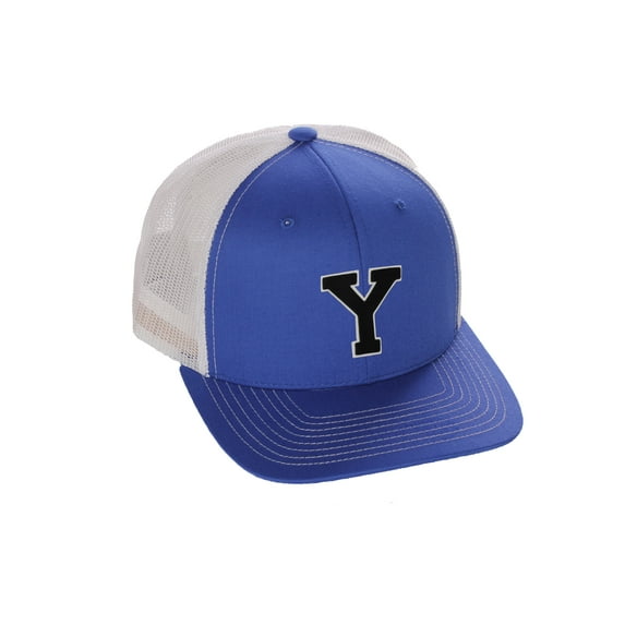 team sports custom initial letter y trucker hat adjustable snapback baseball cap