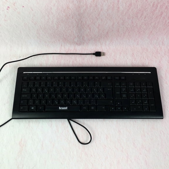 teant Computer keyboards Full-Size 104-Key Computer Keyboard Silent Keys, Plug-and-Play