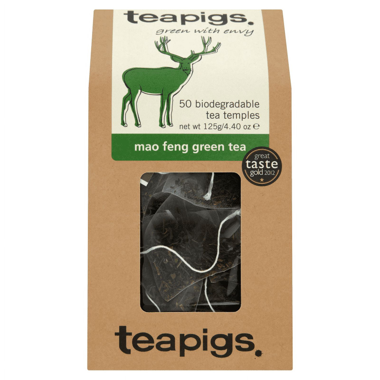 teapigs, Mao Feng Green Tea, 50 Ct