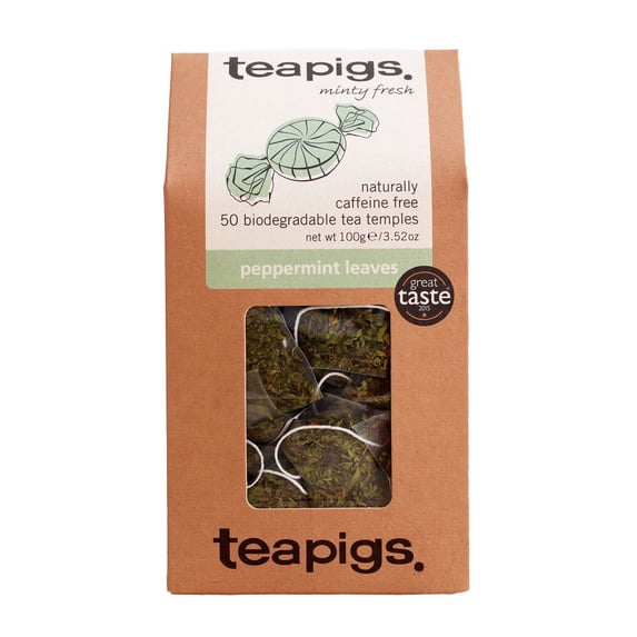 teapigs Peppermint Leaves Tea, 50 Count