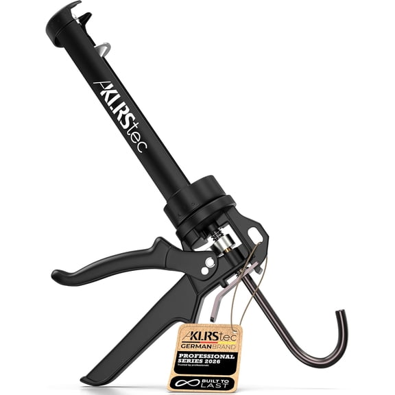 tec Professional Caulking Gun [25:1 Thrust Ratio] Heavy Duty Caulk Gun for All Standard 10oz / 300ml / 1/10 Gallon Sealant and Adhesive Cartridges