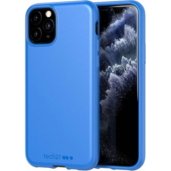 tech21 Studio Colour Mobile Phone Case - Compatible with iPhone 11 Pro - Slim Profile and Drop Protection, Cornflour Blue