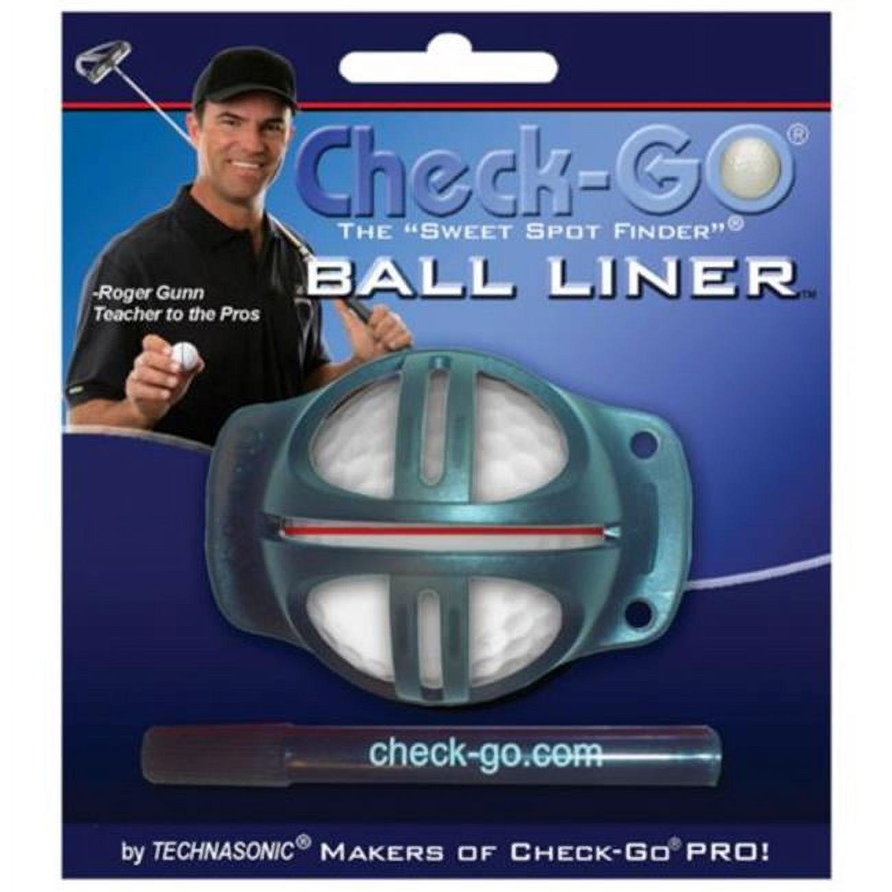 technasonic golf checkgo ball liner w/ 1 pen