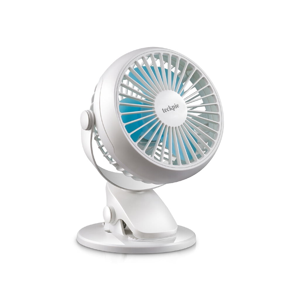 teckpie Electric Fans, Small Fan with Strong Airflow, Ultra Quiet